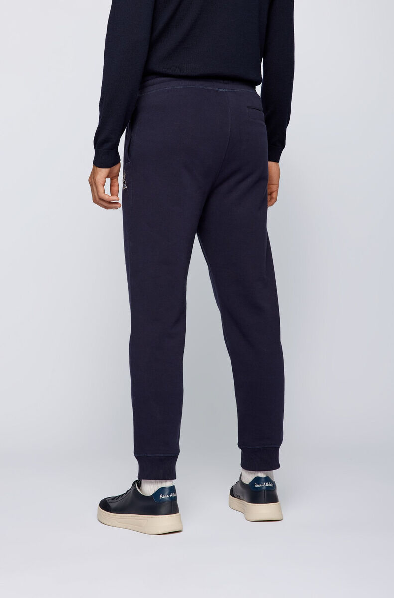 $158 HUGO BOSS Cotton-blend tracksuit bottoms with exclusive logo in Navy,  MD. | eBay