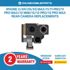 For iPhone X XR XS 11 12 Pro Max Mini Back Rear Facing Camera Flex Cable Repl...