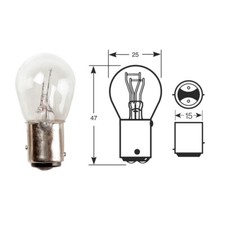 BAY15D 6v 21/5w Bulb Stop and Tail  x 2