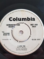 Cliff Richard and Shadows, DEMO, I Love You, G+,Columbia,1960,Rock n Roll