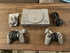 Playstation 1 Console With Cables And 2 Controllers