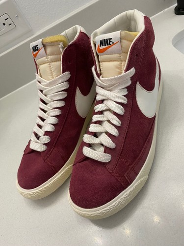 Nike Blazer High Vintage Suede :: Burgundy :: US 8 / UK 7 / EUR 41 | eBay