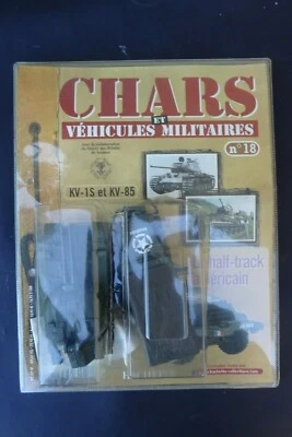 Solido 1/50,Half-track Americain et AMX 13 édition Hachette , WW2, n° 18 - 19 - Photo 1/4