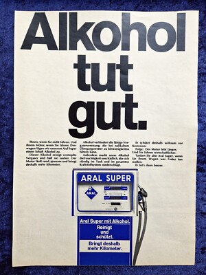 Aral gasoline, Super, original advertising from 1969