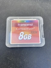Transcend 8GB CF 133x Compact Flash  Memory Card 8 GB New!