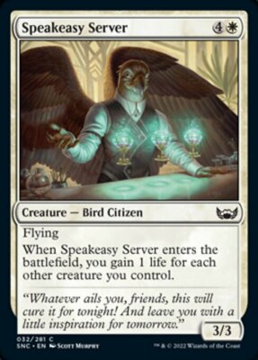 MTG Streets of New Capenna C Speakeasy Server #032 PLAYSET 4x x4