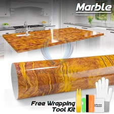 Gloss Marble Granite Vinyl Wrap Sticker Wallpaper Home Counter Top D27