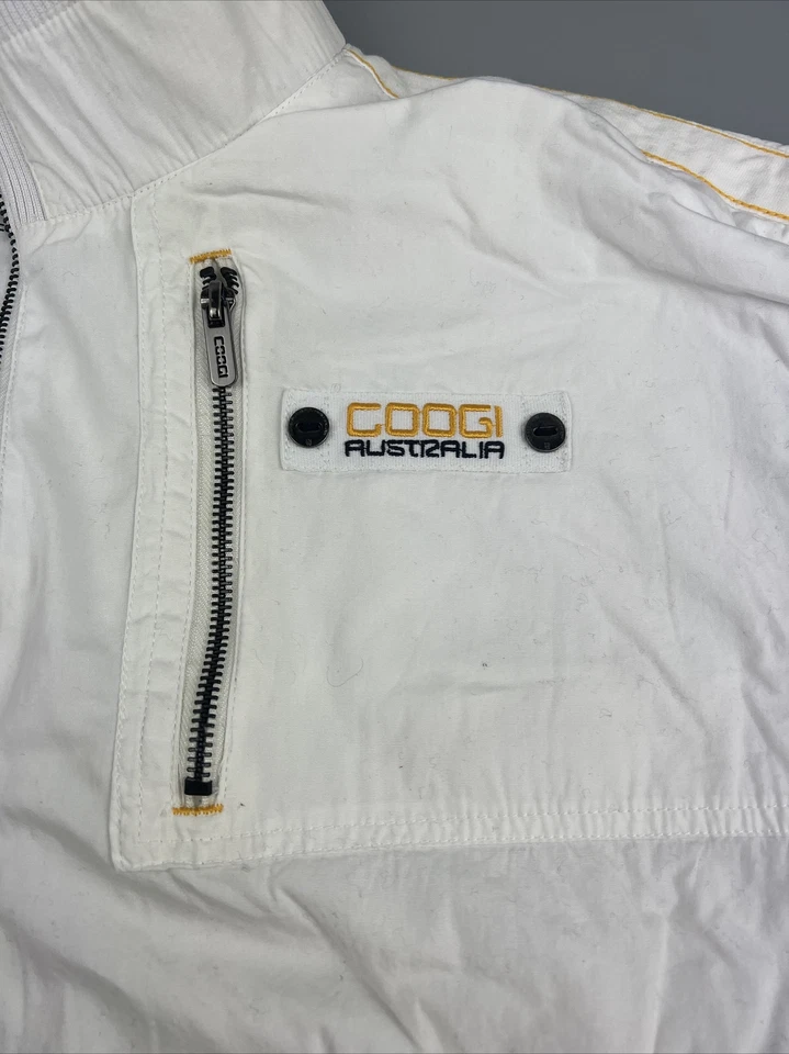 Coogi Australia Full Zip Embroidered White  Jacket Size L 100% cotton - Image 4 of 4