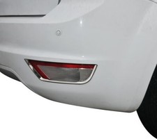 Chrome Rear Fog Lamp Reflector Trim Accents To Fit Ford Focus 2008-11 Chrome Rear Fog Lamp Reflector Trim Accents To Fit Ford Focus 2008-11