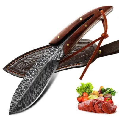 Messer | Messer Outdoor multifunktion  | Küchenmesser Mit Lederscheide , Camping