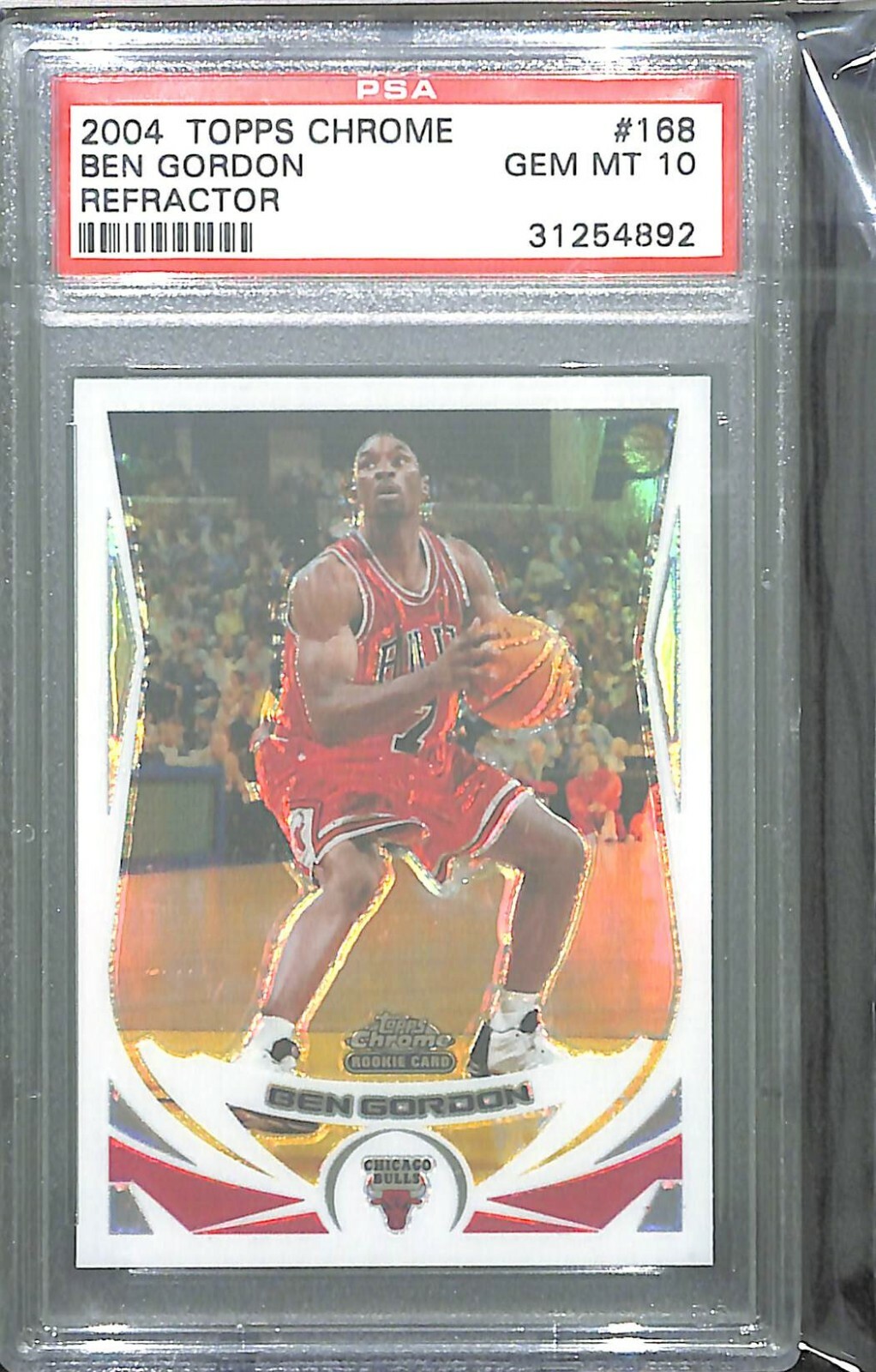 2004-05 Topps Chrome Rookie Refractor #168 Ben Gordon PSA 10