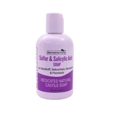 5% Sulfur and 2% Salicylic Acid Liquid Castile Soap (4 Fl Oz Bottle)