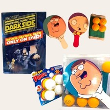 Family Guy Table Ping Pong Set & Something Something   Something Dark Side DVD!