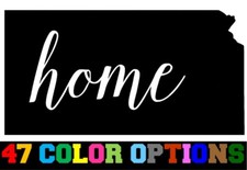 Vinyl Decal Truck Car Sticker Laptop - Home State Outline Love USA Kansas