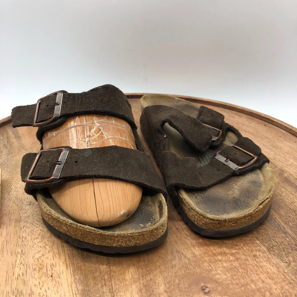 Birkenstock Arizona Women 4 EU 35 Chocolate Brown Suede Sandals 2