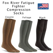 Military Marching Sock FATIGUE FIGHTER Compression Boot Socks FoxSox US MADE NEW