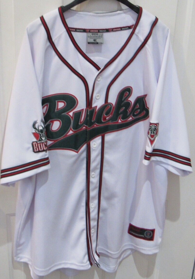 VTG 2000's Colosseum Milwaukee Bucks Baseball Jersey Men's 2XL