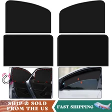 4×Magnetic Car Side Window Sun Shade Blackout Privacy Curtain Cover UV Protector