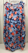 Women's Talbots Ruffled Neck Woven Shift Dress 20W