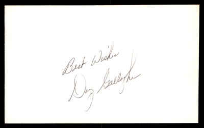 Doug Gallagher Baseball Index Card Signed Auto Autograph (no COA) *e1
