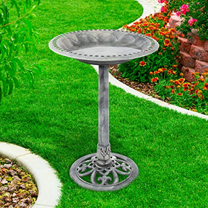 Download Pure Garden 50-LG1073 Antique Bird Bath-Weather Resistant ...