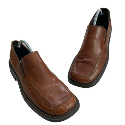FRANCO FORTINI Mens Brown Leather Slip 