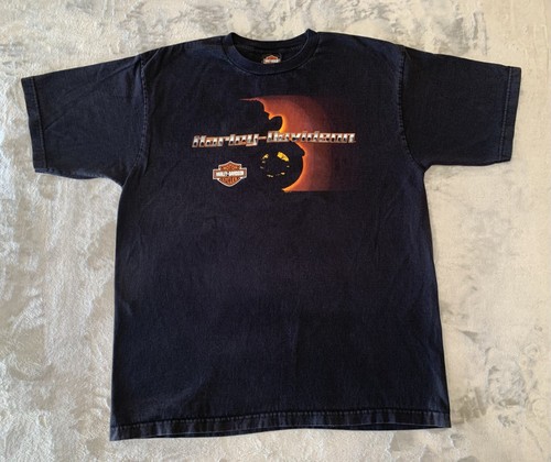 Camisa Harley Davidson Para Hombres 2XL Negra Motocicleta Silueta Gráfica EE. UU. Texas - Imagen 2 de 11