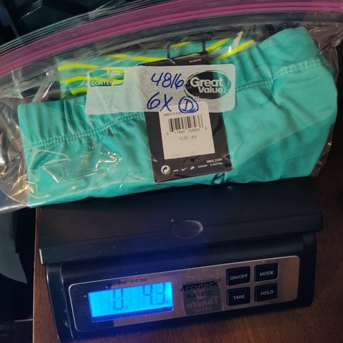 NIKE Dri-fit Girls Size 6X Hyper Jade Swoosh Logo Athletic Leggings NEW - Picture 10 of 10