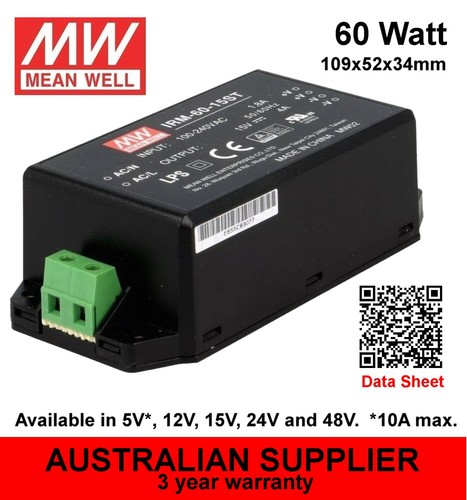 Fuente de alimentación MeanWell IRM-30-45-60-90 ST 30W 45W 60W 90W 5V 12 V 15 V 24 V 48 V CC - Imagen 11 de 14