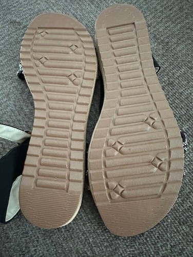 Women's Calzados Olami Sandel Shoes Rhinestone Bling 25-1/2eur 9.5US TX - Picture 10 of 10