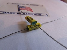 .10uF 100V 20 IMB Polyester Film Foil Axial Capacitors AUDIO 2pcs NOS USA