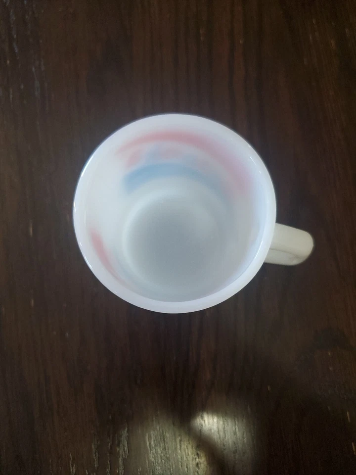 РЕДКАЯ!! Кружка O-PEE-CHEE Anchor Hocking Fire King Bazooka Bubble Gum ❤💙🤍❤💙🤍 - Изображение 3 из 4