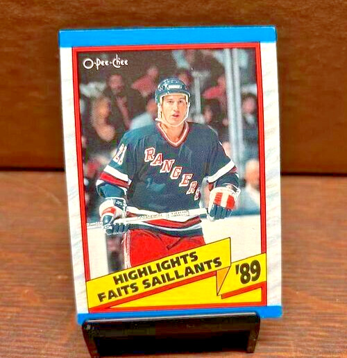 1989-90 O Pee Chee Hockey Brian Leetch Highlights RC #326
