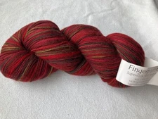 Cherry Tree Hill Yarn Fingerpaints Supersock Self-Striping 1018 Red Dragon
