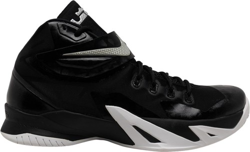 2009 Nike Zoom Soldier III LeBron Team Bank Black Silver Size 11 367183-011 Nike Zoom Soldier III Team Bank Black Silver 367183-011  main image 2