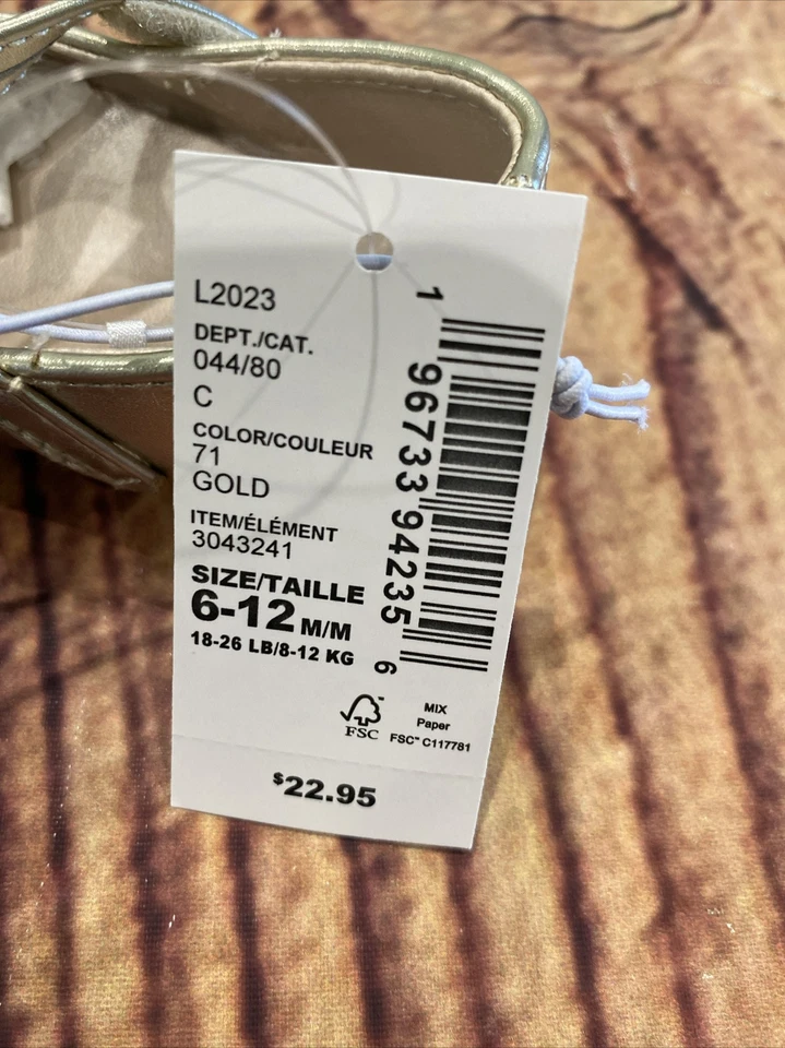 NWT The Childrens Place Sparkle Shoes Infant Size 6 - 12 Months - Image 3 of 4