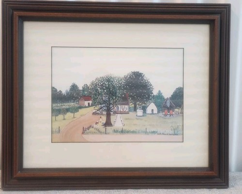 Ruth Russell Williams The Russell Farm gerahmt Passepartout afroamerikanische Volkskunst - Bild 2 von 9