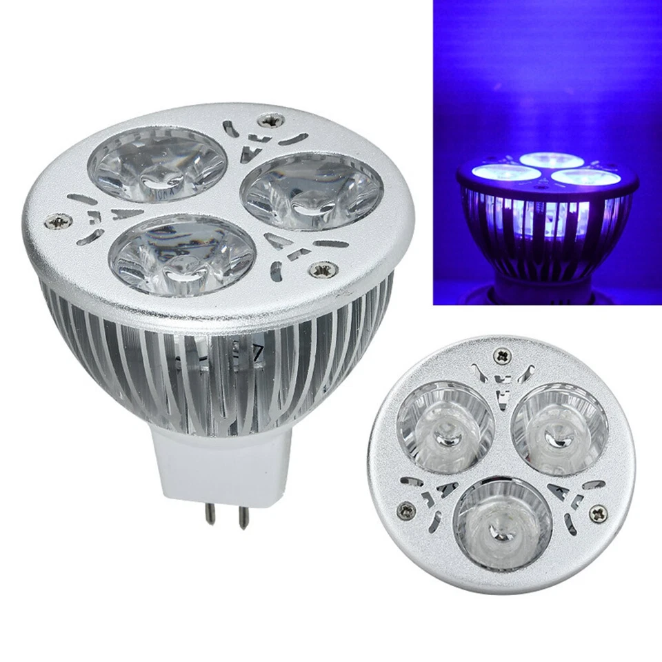 3W 3x1w E27/GU10/MR16 UV Ultraviolet Purple Light LED Bulb Lamp 85-265V/12V OK - Image 4 of 4