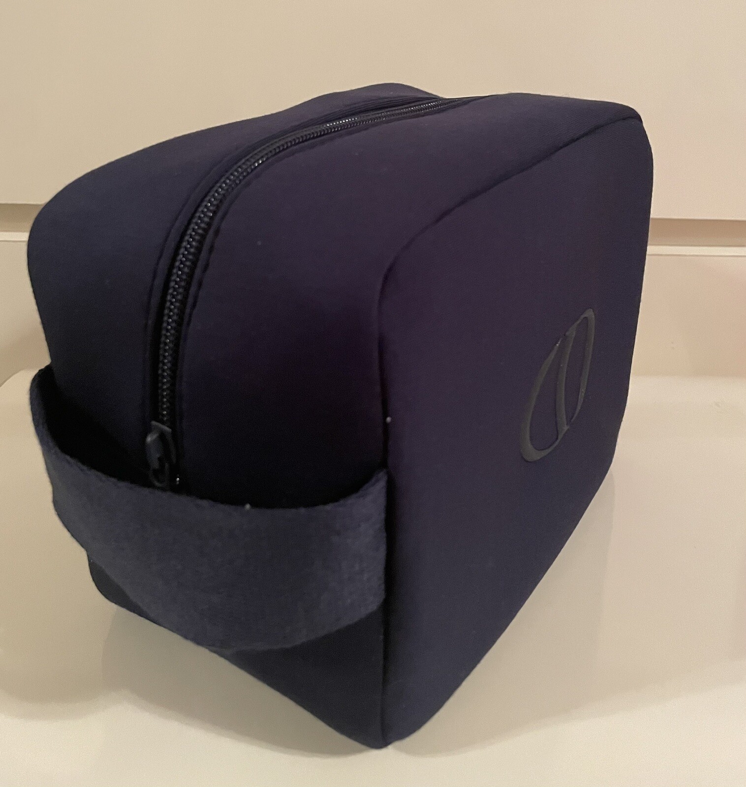 Dior Beauty Navy Blue Soft Fabric Toiletry Bag Cosmetic Case+Sauvage