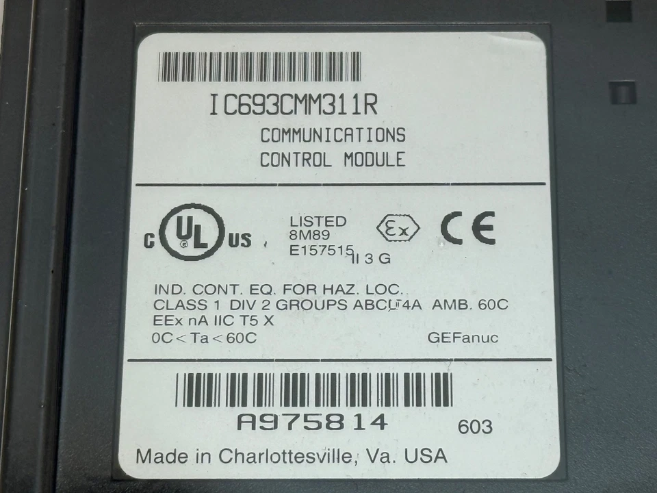 Fanuc IC693CMM311R Communications Control Module - Image 3 of 4