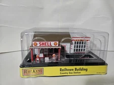 Rail King O-O27 Gauge Railtown Building Shell Country Gas Station Sealed Sweet