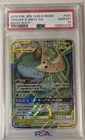 2019 Pokemon Japanese Sun & Moon Venusaur & Snivy GX #001 Remix Bout PSA 10