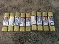  Lot of 9 Bussman Fusetron FRN6-1/4 6.25 Amp 250VAC Time Delay K-5 Fuses BN91 