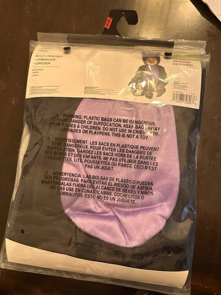 Disfraz de murciélago clásico bebé talla 18-24 meses Foto 3 de 4