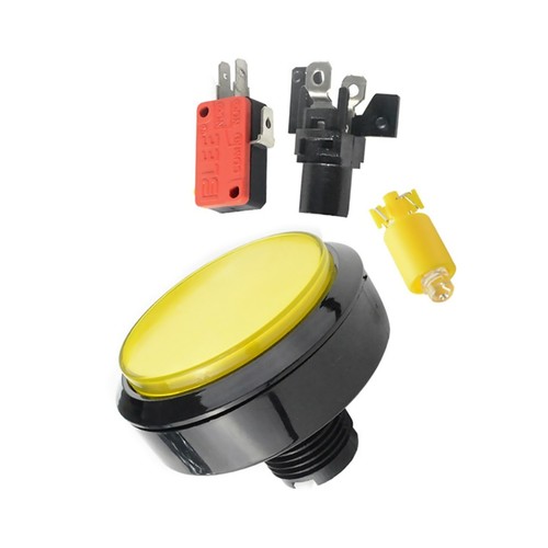 5 Colors Arcade 60MM Round Push Button Illumilated LED Light With Microswitch a - Picture 12 of 21