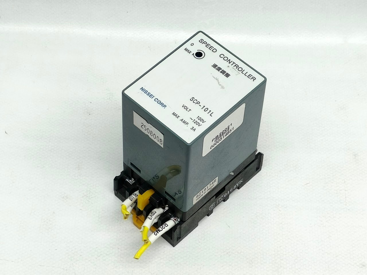 NISSEI SCP-101L Speed Controller w/ Omron 8PFA Relay Socket Base FAST SHIPPING!