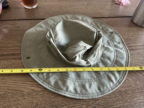 LL Bean Sun Hat Large Brim Size L Light Green Boonie Hat Shade Tropical - Bild 13 von 14