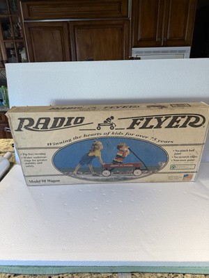 1990's Radio Flyer 34” Steel Red Wagon Model #98 New Opened Open