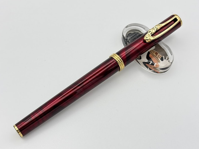 Vintage Platinum BelAge Fountain Pen F 14K Gold Nib Rouge Red