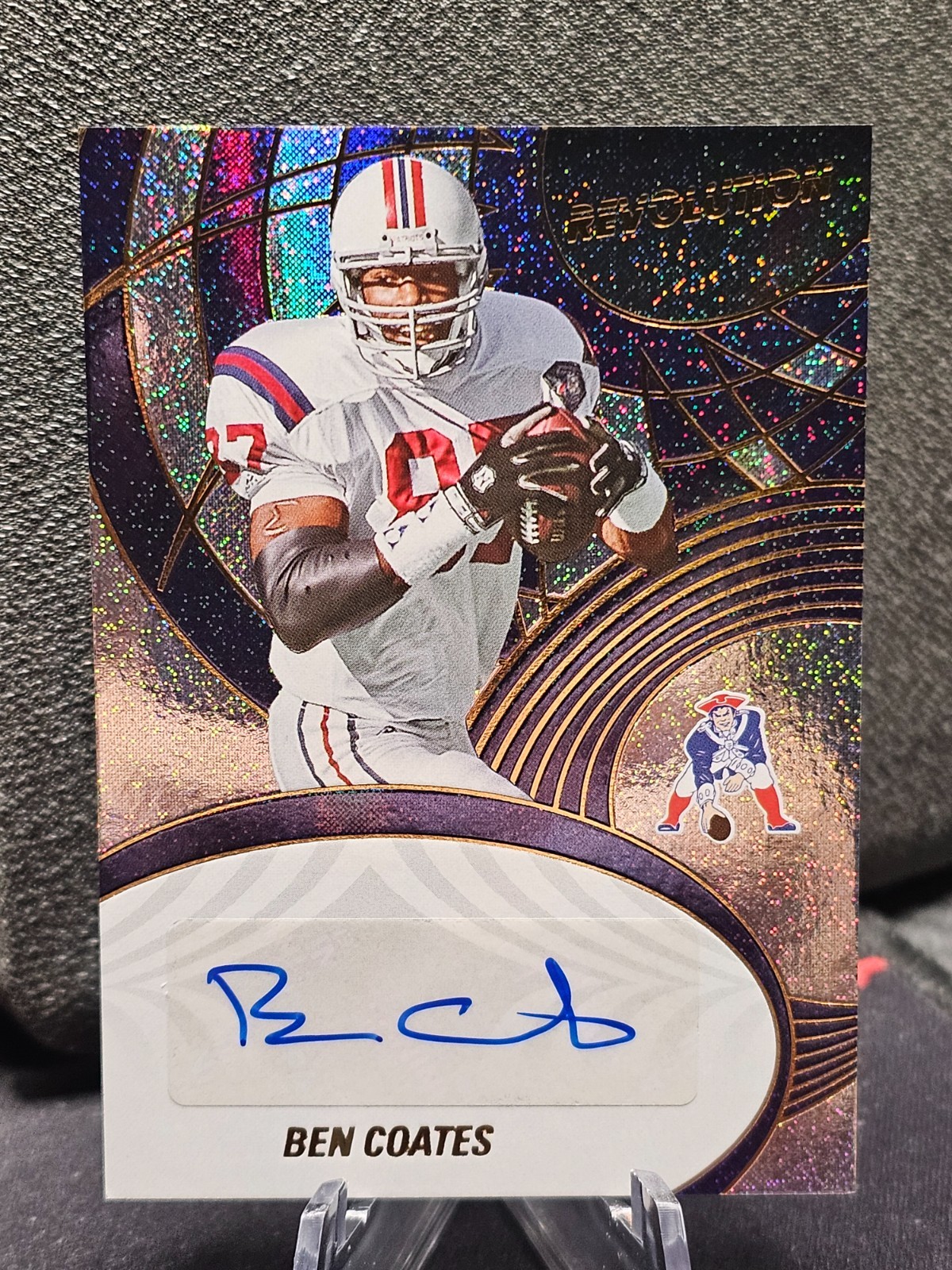 Ben Coates /199 - 2025 Panini Revolution Auto New England Patriots #AGH-BCS